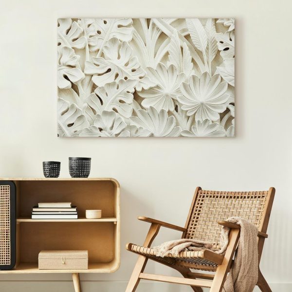 Tableau - Ceramic Leaves (1 Part) Wide