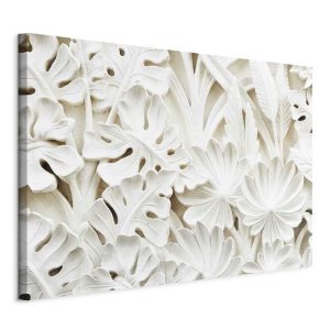 Tableau - Ceramic Leaves (1 Part) Wide