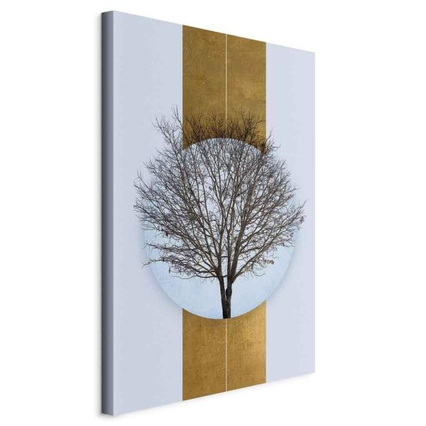 Tableau - Circle of Nature (1-part) - Tree Branches in Round Composition Tableau - Circle of Nature (1-part) - Tree Branches in Round Composition