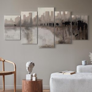 Tableau - City in the Rain (5 Parts) Wide