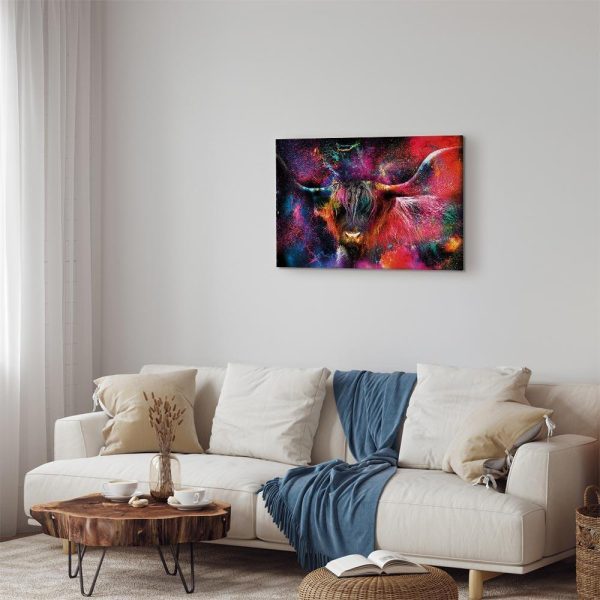 Tableau - Colorful Bull (1 Part) Wide