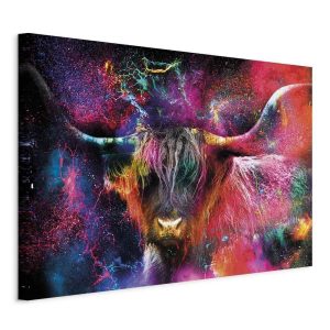 Tableau - Colorful Bull (1 Part) Wide