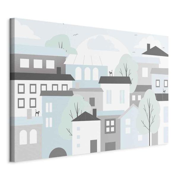 Tableau - Colorful Town (1 Part) Wide Tableau - Colorful Town (1 Part) Wide