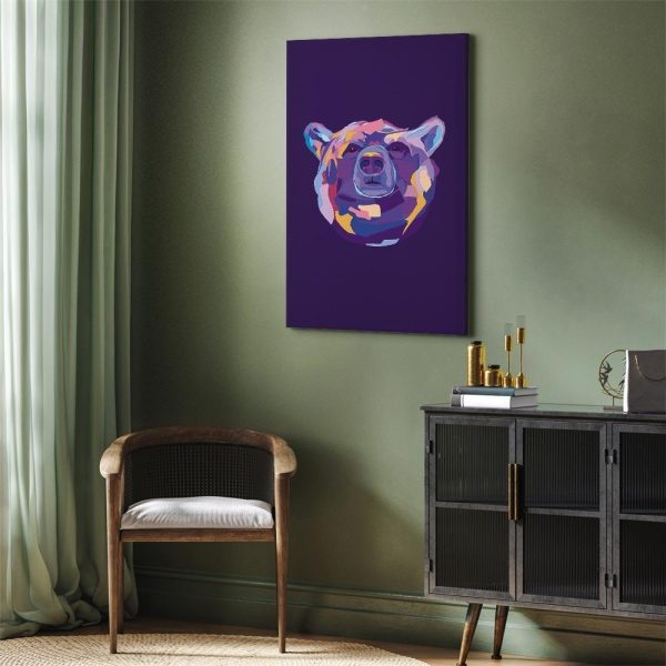 Tableau - Colourful Bear (1 Part) Vertical