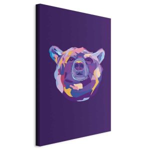 Tableau - Colourful Bear (1 Part) Vertical