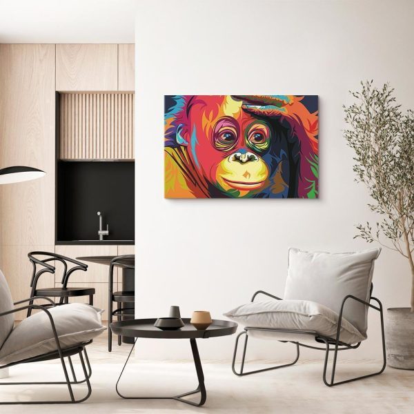 Tableau - Colourful Orangutan (1 Part) Wide