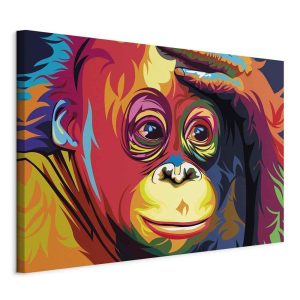 Tableau - Colourful Orangutan (1 Part) Wide
