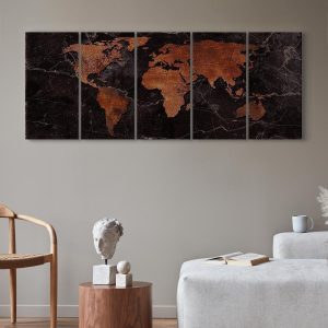 Tableau - Copper Map (5 Parts) Narrow