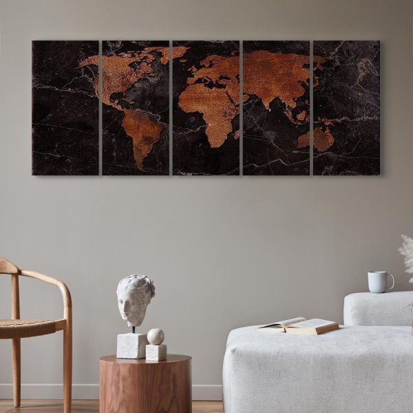 Tableau - Copper Map (5 Parts) Narrow