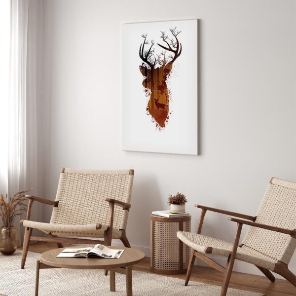 Tableau - Deer in the Morning (1 Part) Vertical