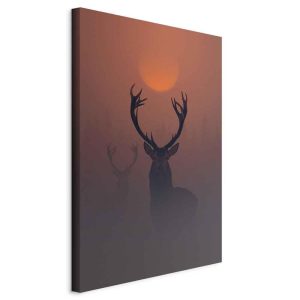 Tableau - Deers in the Fog (1 Part) Vertical