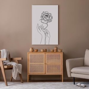 Tableau - Delicate Flower (1 Part) Vertical