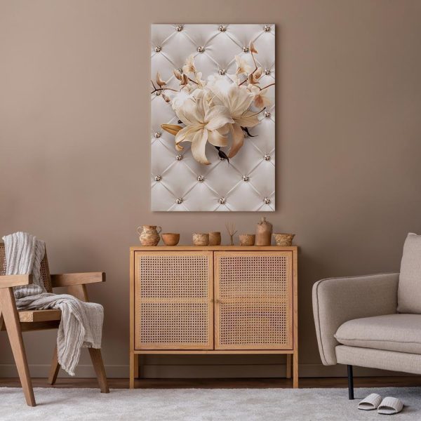 Tableau - Diamond Lilies (1 Part) Vertical