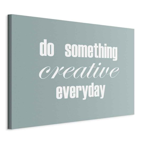 Tableau - Do Something Creative Everyday (1 Part) Wide Tableau - Do Something Creative Everyday (1 Part) Wide