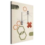 Tableau - Dragonflies and Geometry (1 Part) Vertical