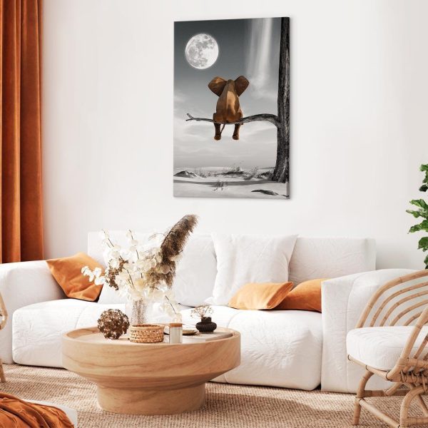 Tableau - Elephant and Moon (1 Part) Vertical