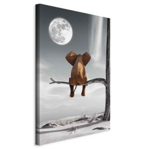 Tableau - Elephant and Moon (1 Part) Vertical