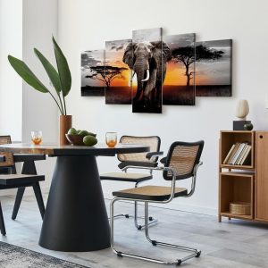 Tableau - Elephant at Sunset