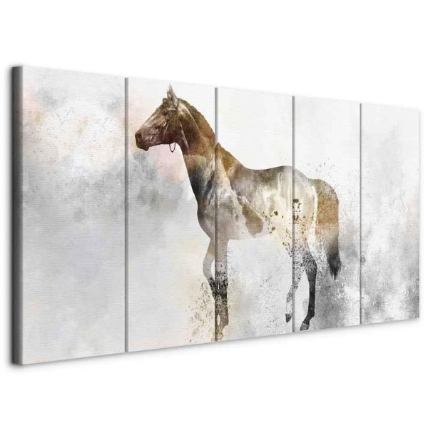 Tableau - Fiery Steed (5 Parts) Narrow Tableau - Fiery Steed (5 Parts) Narrow