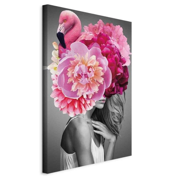 Tableau - Flamingo Girl (1 Part) Vertical Tableau - Flamingo Girl (1 Part) Vertical