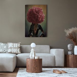 Tableau - Flowery Thoughts (1 Part) Vertical