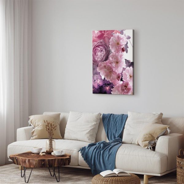 Tableau - Garden of Floral Scents (1-part) - Nature in Shades of Pink