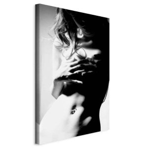 Tableau - Gentleness of Contrast (1-part) - Female Nude in Black and White
