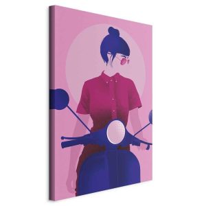 Tableau - Girl on Scooter (1 Part) Vertical