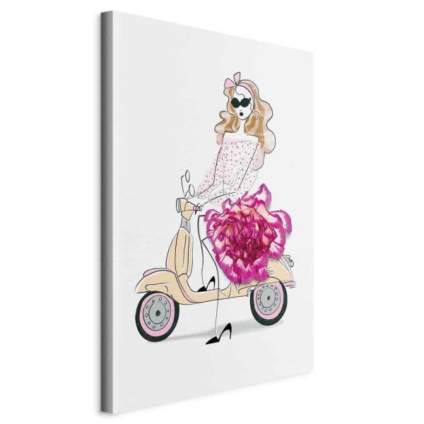 Tableau - Girl on a Scooter (1 Part) Vertical Tableau - Girl on a Scooter (1 Part) Vertical