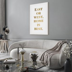 Tableau - Gold Home Is Best (1 Part) Vertical