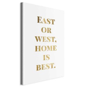 Tableau - Gold Home Is Best (1 Part) Vertical