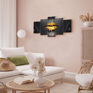 Tableau - Gold Lips (5 Parts) Wide