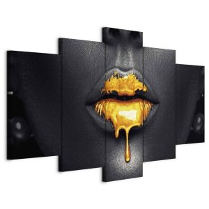 Tableau - Gold Lips (5 Parts) Wide