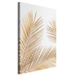 Tableau - Golden Palm Leaves (1 Part) Vertical