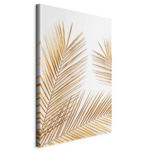 Tableau - Golden Palm Leaves (1 Part) Vertical