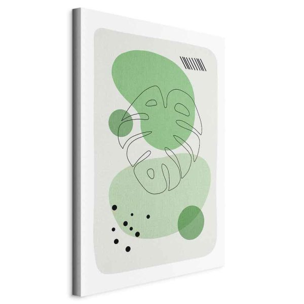 Tableau - Green Aesthetics of Monstera (1 Part) Vertical Tableau - Green Aesthetics of Monstera (1 Part) Vertical
