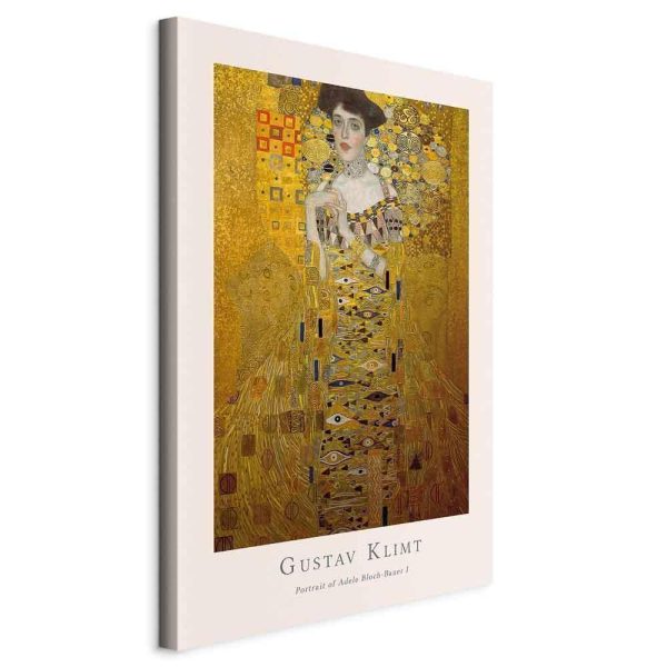 Tableau - Gustav Klimt - Portrait of Adele Bloch (1 Part) Vertical Tableau - Gustav Klimt - Portrait of Adele Bloch (1 Part) Vertical