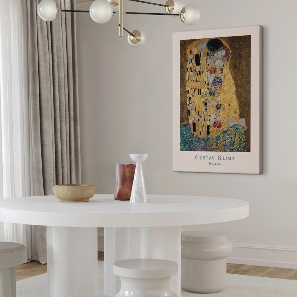 Tableau - Gustav Klimt - The Kiss (1 Part) Vertical
