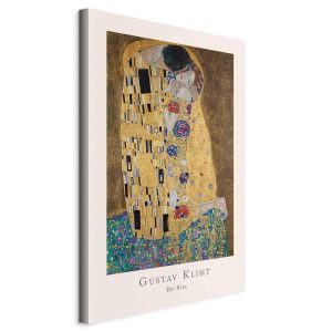 Tableau - Gustav Klimt - The Kiss (1 Part) Vertical