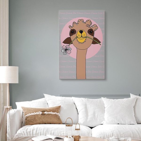 Tableau - Happy Llama (1 Part) Vertical