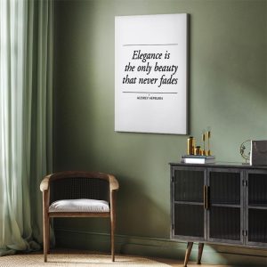 Tableau - Hepburn Quote (1 Part) Vertical
