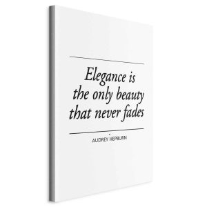 Tableau - Hepburn Quote (1 Part) Vertical