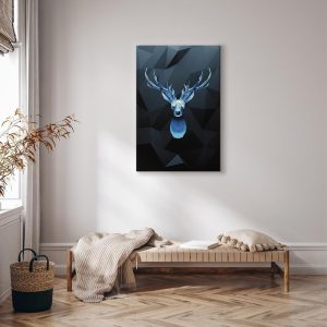 Tableau - Ice Deer (1 Part) Vertical