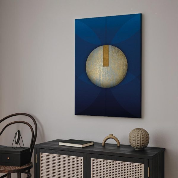 Tableau - In the Shadow of Classic Blue (1-part) - Golden Circle in Abstraction