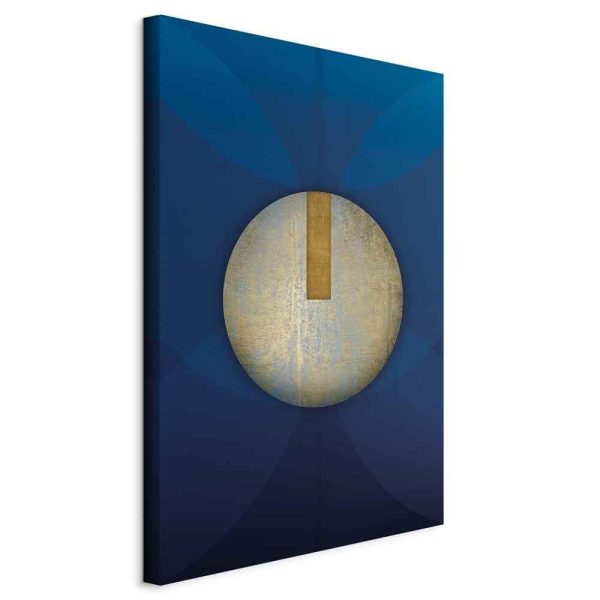 Tableau - In the Shadow of Classic Blue (1-part) - Golden Circle in Abstraction Tableau - In the Shadow of Classic Blue (1-part) - Golden Circle in Abstraction