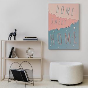 Tableau - Inscriptions: Home Sweet Home (1 Part) Vertical