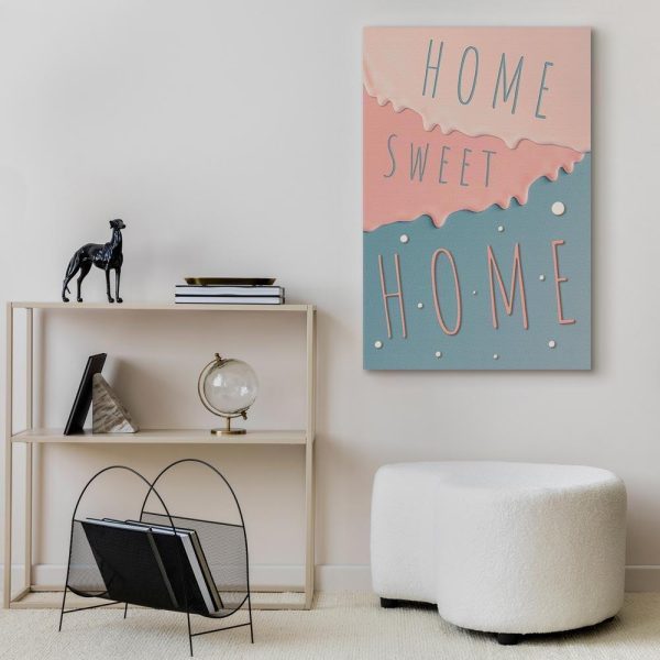 Tableau - Inscriptions: Home Sweet Home (1 Part) Vertical