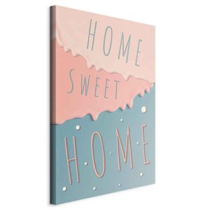 Tableau - Inscriptions: Home Sweet Home (1 Part) Vertical