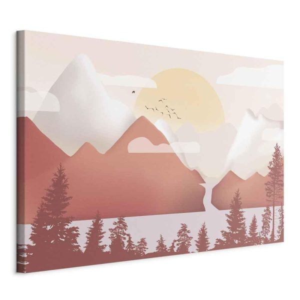 Tableau - Landscape at Sunset (1 Part) Wide Tableau - Landscape at Sunset (1 Part) Wide
