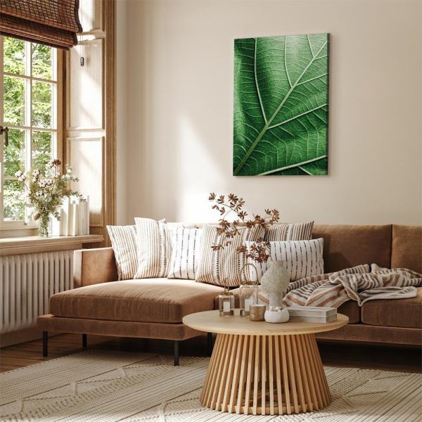 Tableau - Malachite Leaf (1 Part) Vertical